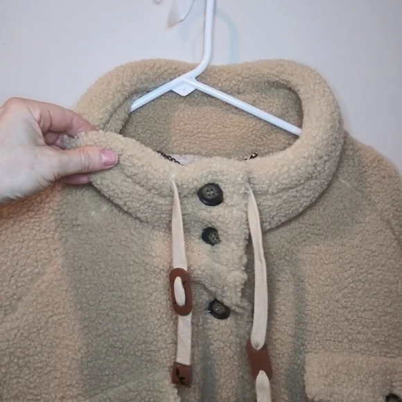Koolaburra By UGG Doe Tan Relaxed Sherpa Shacket - Picture 4 of 16